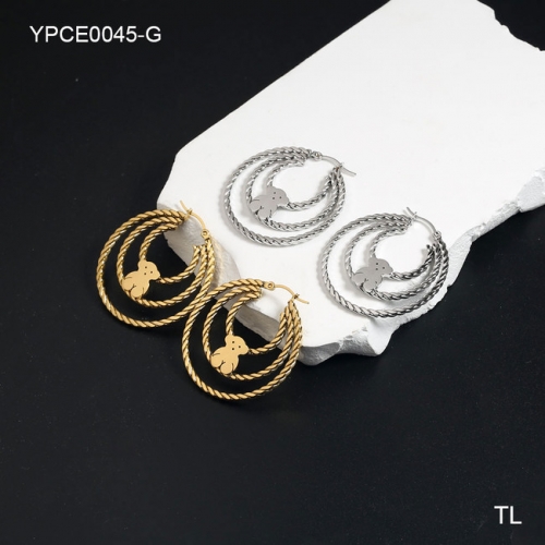 Stainless Steel Tou*s Earrings-SN240306-YPCE0045-G-14.1