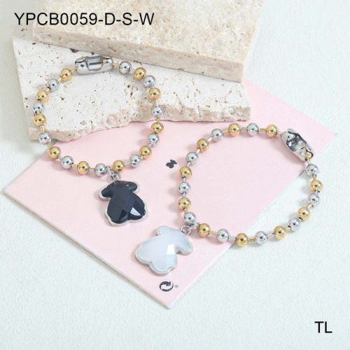 Stainless Steel Tou*s Bracelet-SN240306-YPCB0059-D-S-W-13.5