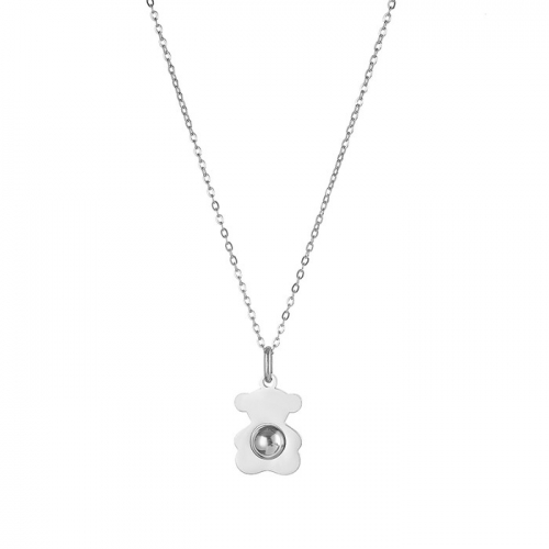 Stainless Steel Tou*s Necklace-HF240318-P6CZAZ