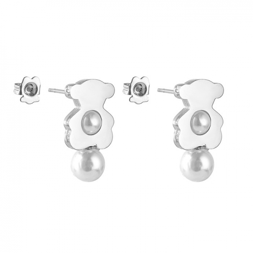 Stainless Steel Tou*s Earrings-HF240318-P7FED (1)