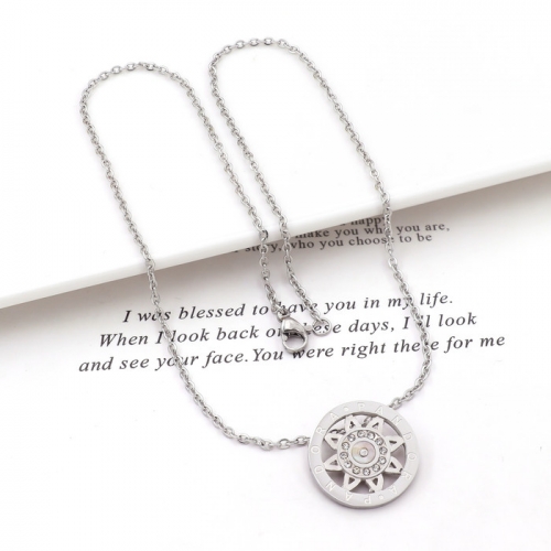 Stainless Steel Brand Necklace-HY240320-P7VIIS (4)