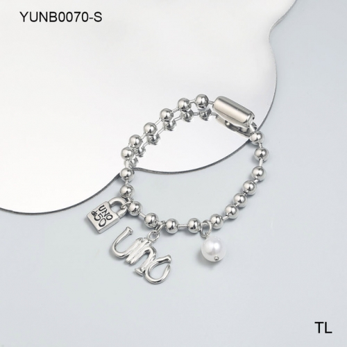 Stainless Steel uno de *50 Bracelet-SN240326-YUNB0070-S-14.1