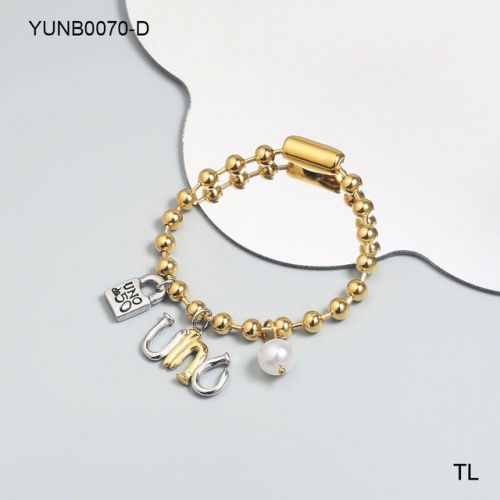 Stainless Steel uno de *50 Bracelet-SN240326-YUNB0070-D-16.6