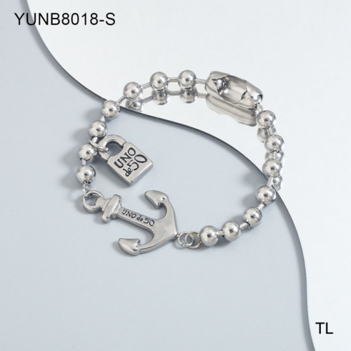 Stainless Steel uno de *50 Bracelet-SN240326-YUNB8018-S-12