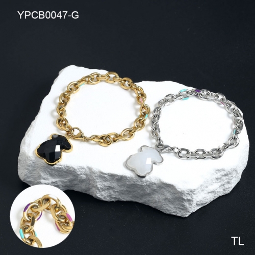 Stainless Steel Tou*s Bracelet-SN240408-YPCB0047-G-14.9