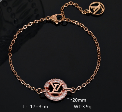 Stainless Steel Brand Bracelet-DY240411-LVSL053R-314-22