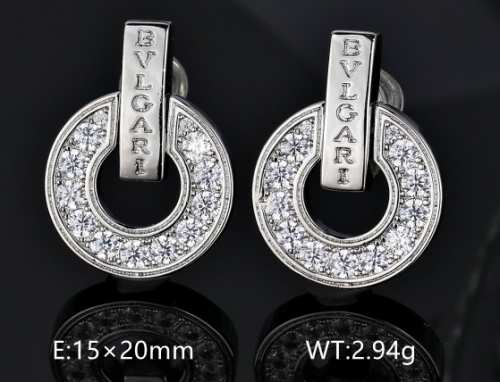 Stainless Steel Brand Earrings-DY240411-LVED005S-343-24
