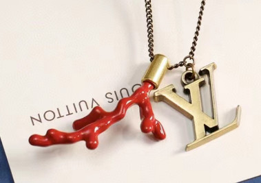 Stainless Steel Brand Necklace-DY240411-LVXL091G-314-22