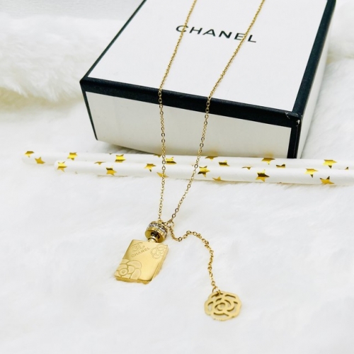 Stainless Steel Brand Necklace-ZN240415-P12DWE