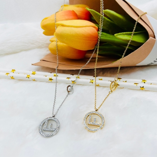 Stainless Steel Brand Necklace-ZN240415-S9.5G10.5