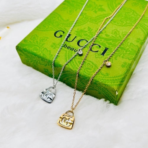 Stainless Steel Brand Necklace-ZN240415-S9.5G10.5