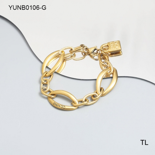 Stainless Steel UNO DE * 50 Bracelet-SN240416-YUNB0106-G-16.6