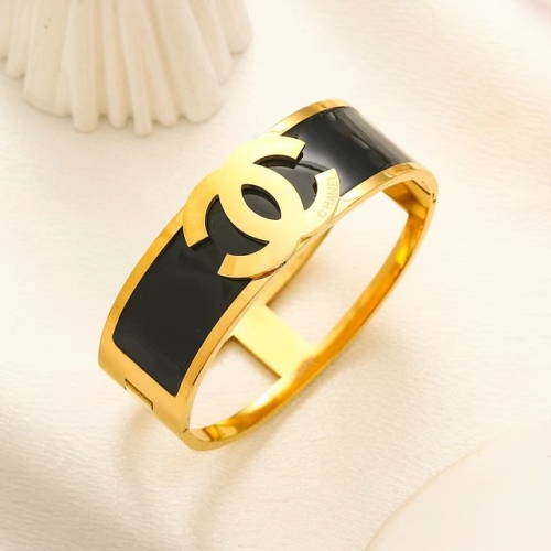 Stainless Steel Brand Bangle-YWA240416-P17CCF