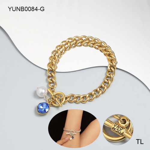 Stainless Steel UNO DE * 50 Bracelet-SN240416-YUNB0084-G-13.5