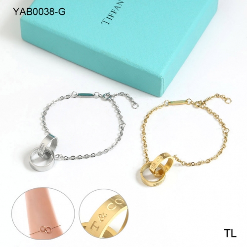 Stainless Steel Brand Bracelet-SN240416-YAB0038-G-15.5