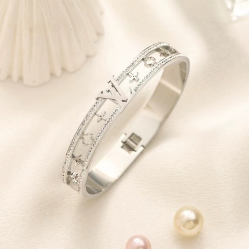 Stainless Steel Brand Bangle-YWA240416-P17.5XX8 (2)