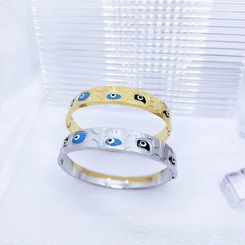 Stainless Steel Brand Bangle-XG240425-P20GFDH (47)