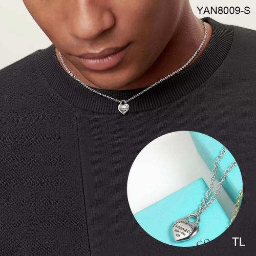 Stainless Steel Brand Necklace-SN240424-YAN8009-S-13.5