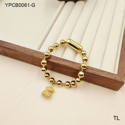 Stainless Steel Tou*s Bracelet-SN240504-YPCB0061-G-14.7