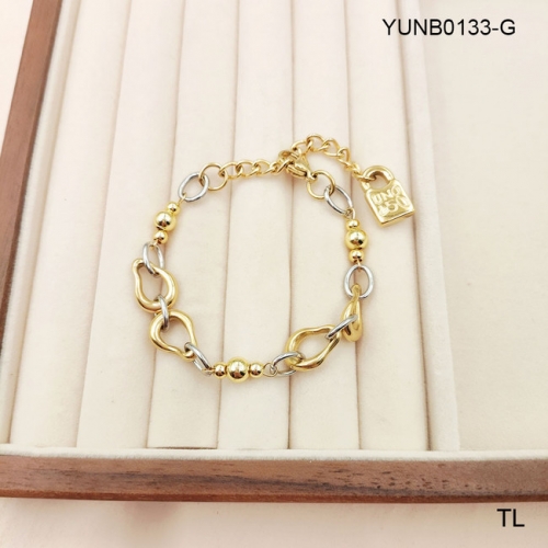 Stainless Steel Uno de *50 Bracelet-SN240504-YUNB0133-G-17.7