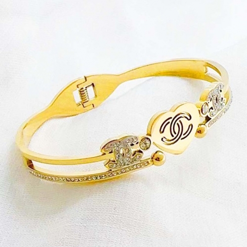 Stainless Steel Brand Bangle-RR240509-Rrs04756-23