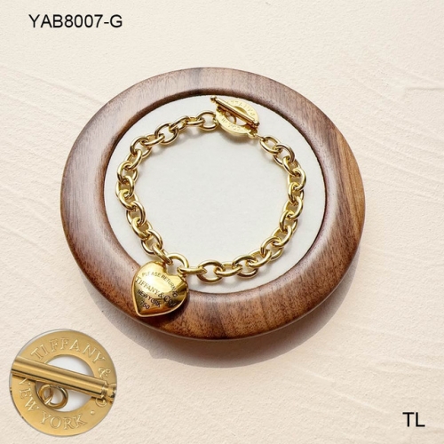 Stainless Steel Brand Bracelet-SN240509-YAB8007-G-15.2