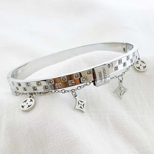 Stainless Steel Brand Bangle-RR240509-Rrs04732-19