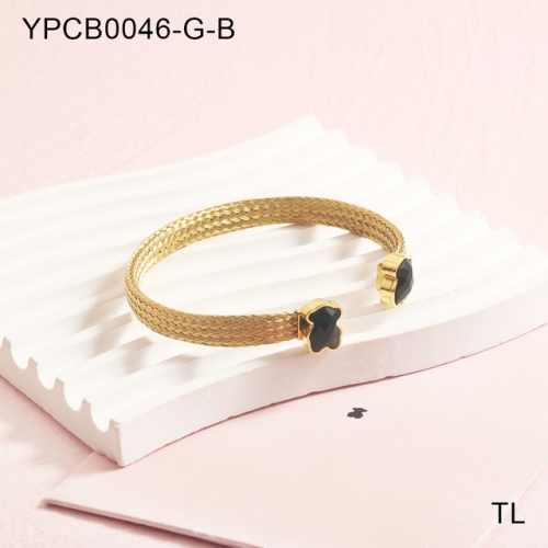 Stainless Steel Tou*s Bangle-SN240509-YPCB0046-G-B-21