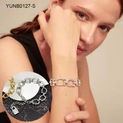 Stainless Steel UNO DE *50 Bracelet-SN240522-YUNB0127-S-22.3