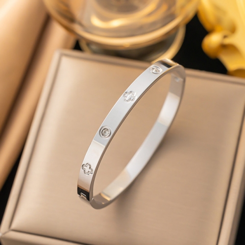 Stainless Steel Brand Bangle-NB240527-P7.5BQSZ