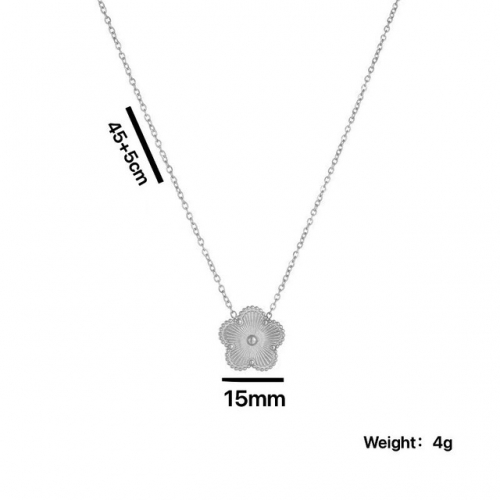 Stainless Steel Necklace-NB240527-P4BGOL
