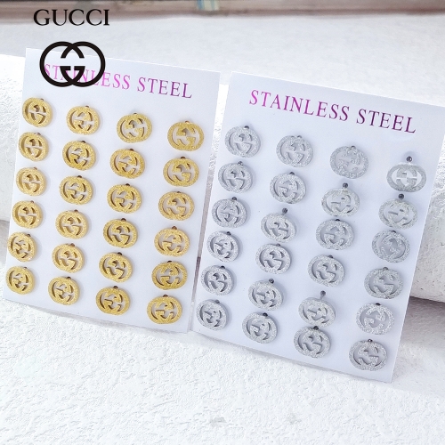 Stainless Steel Brand Earrings-HY2406041-S24G26