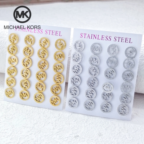 Stainless Steel Brand Earrings-HY2406041-S24G26