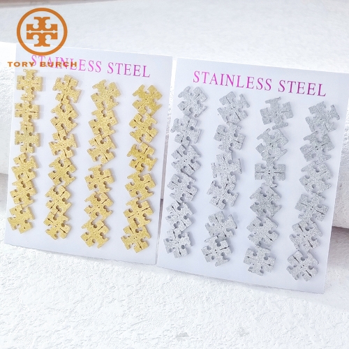 Stainless Steel Brand Earrings-HY2406041-S24G26