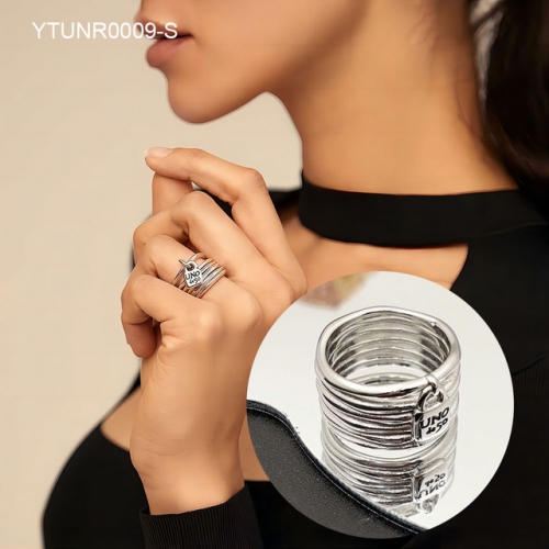Stainless Steel Uno de *50 Ring-SN240609-YTUNR0009-S9.8.7-12.5