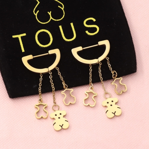 Stainless Steel Tou*s Earrings-HY240702-P12BT0Z