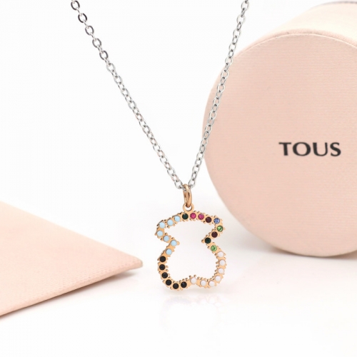 Stainless Steel Tou*s Necklace-HY240702-P7N7TT