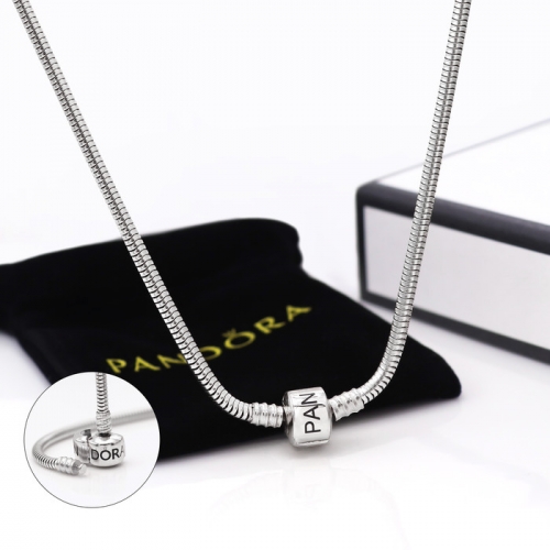 Stainless Steel Pandor*a Necklace-HY240702-P20II55 (2)