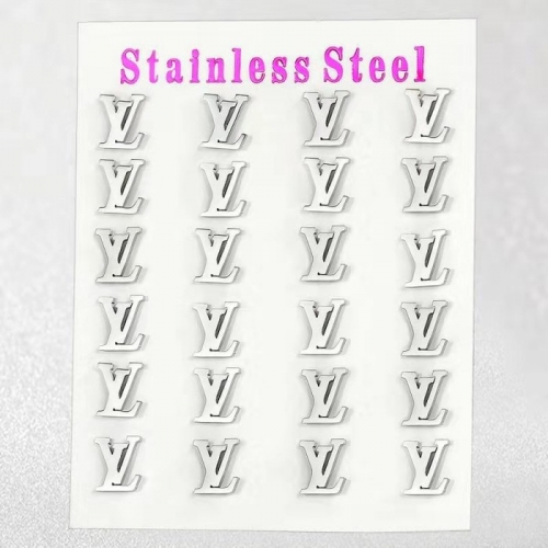 Stainless Steel Brand Earrings-HY240702-P22ML60