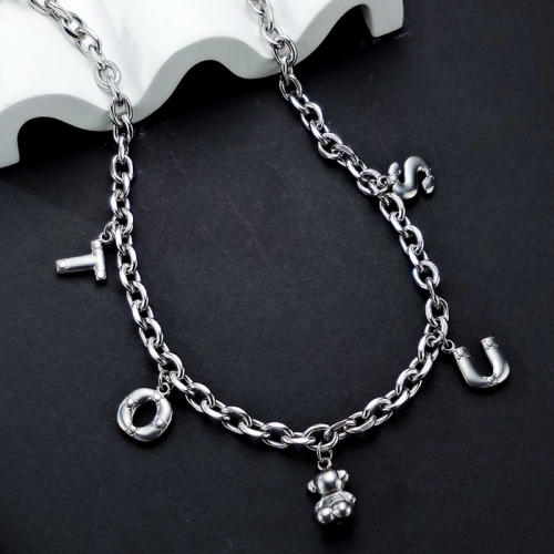 Stainless Steel Tou*s Necklace-HY240702-P15HH98