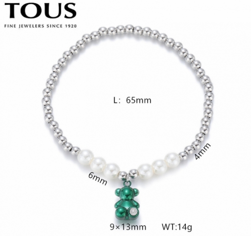 Stainless Steel Tou*s Bracelet-DY240710-SL-258SG-214-15