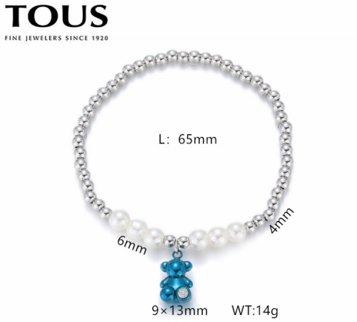 Stainless Steel Tou*s Bracelet-DY240710-SL-260SB-214-15