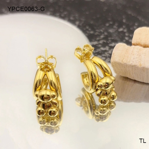 Stainless Steel Tou*s Earrings-SN240710-YPCE0063-G-14.7