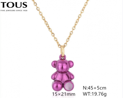 Stainless Steel Tou*s Necklace-DY240710-XL-248GP-229-16