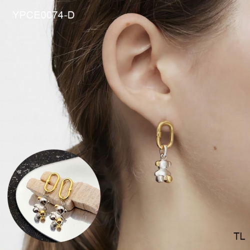 Stainless Steel Tou*s Earrings-SN240710-YPCE0074-D-15.3