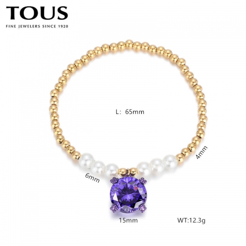 Stainless Steel Tou*s Bracelet-DY240710-SL-220G-243-17