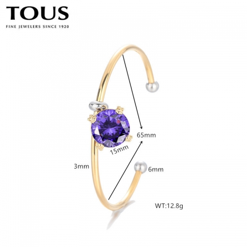 Stainless Steel Tou*s Bangle-DY240710-SL-224G-271-19