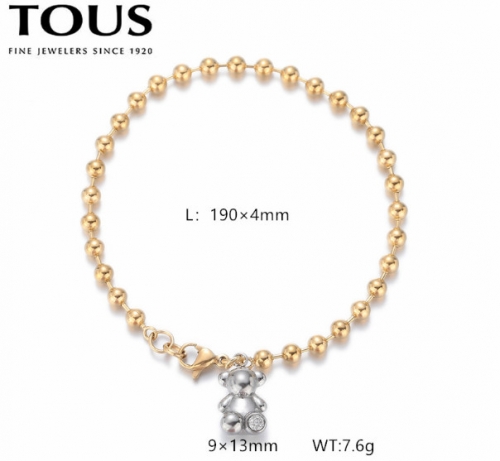 Stainless Steel Tou*s Bracelet-DY240710-SL-267GS-200-14