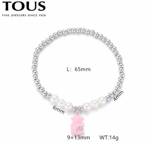 Stainless Steel Tou*s Bracelet-DY240710-SL-265SP-214-15