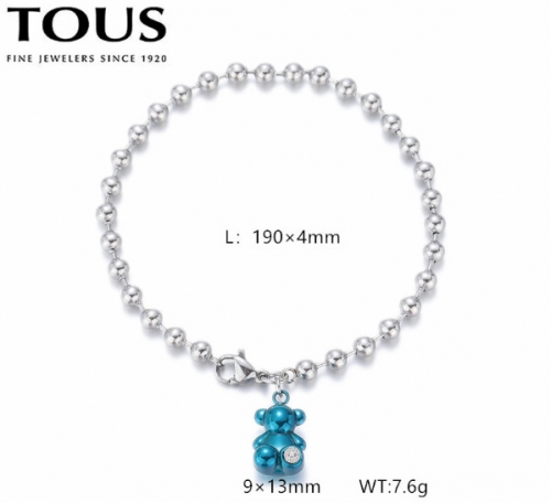 Stainless Steel Tou*s Bracelet-DY240710-SL-274SB-171-12